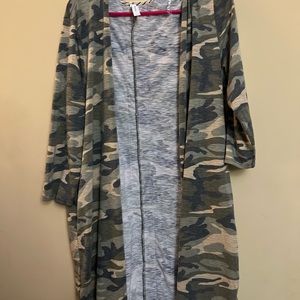 Honeyme Camo Cardigan